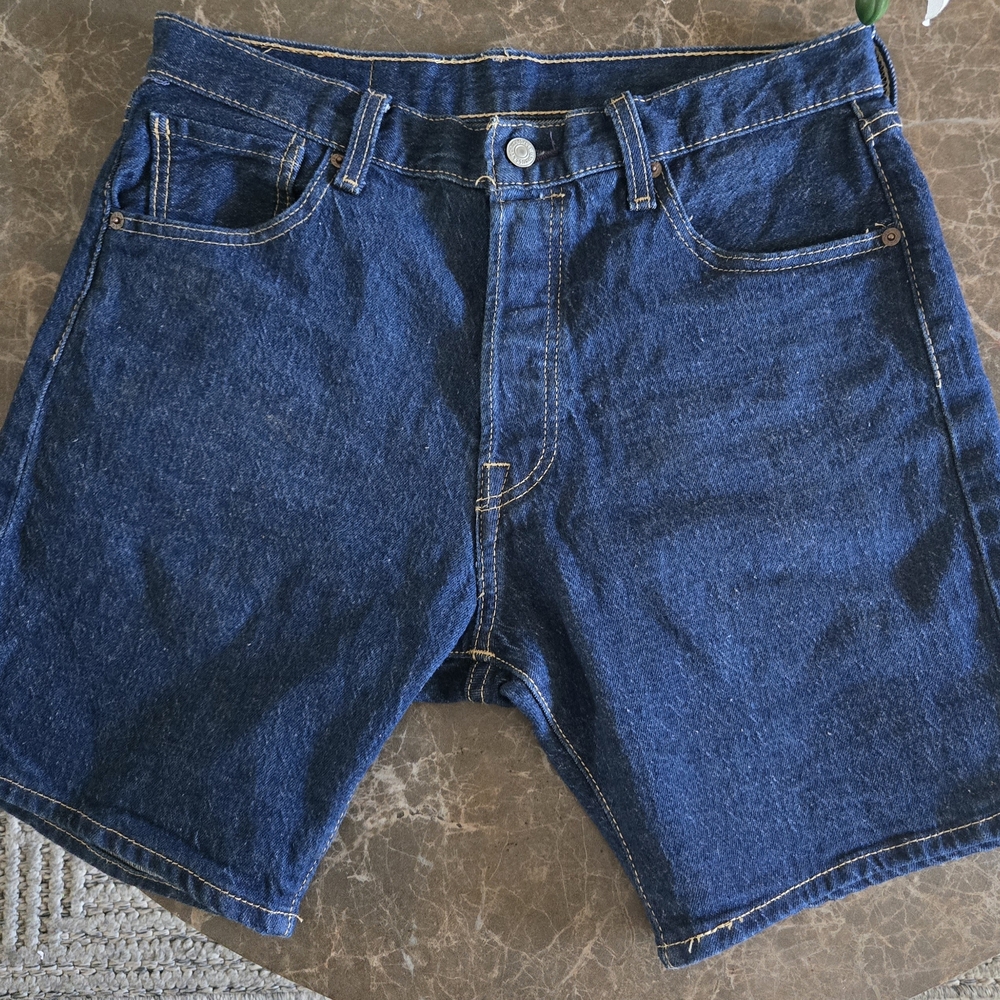 Levi's Dark Blue Jean Shorts